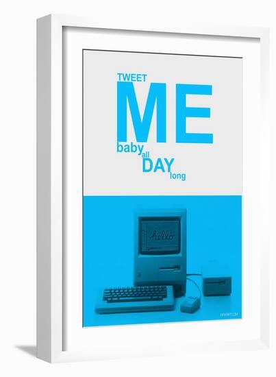 Tweet Me Baby All Day Long-NaxArt-Framed Art Print