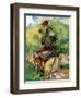 Twelfth and thirteenth century peasant 's costume-Dion Clayton Calthrop-Framed Giclee Print