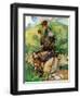 Twelfth and thirteenth century peasant 's costume-Dion Clayton Calthrop-Framed Giclee Print