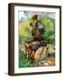 Twelfth and thirteenth century peasant 's costume-Dion Clayton Calthrop-Framed Giclee Print