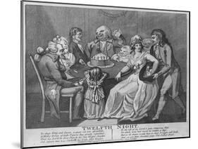 Twelfth Night, 1794-Isaac Cruikshank-Mounted Giclee Print