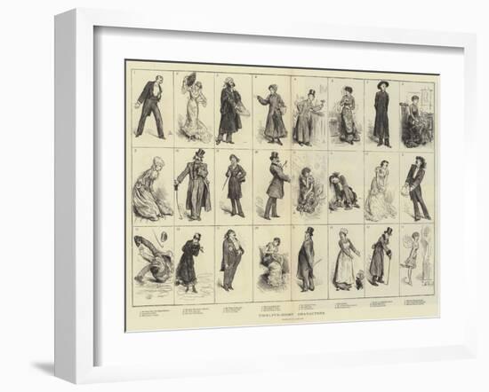 Twelfth-Night Characters-Frederick Barnard-Framed Giclee Print