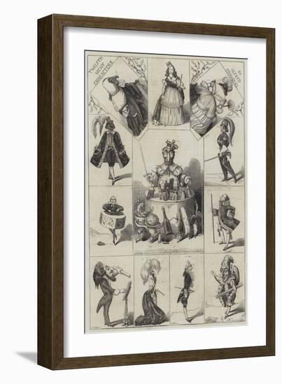 Twelfth Night Characters-Alfred Crowquill-Framed Giclee Print