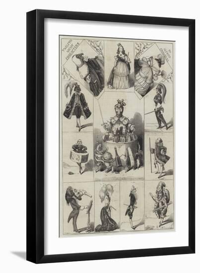 Twelfth Night Characters-Alfred Crowquill-Framed Giclee Print