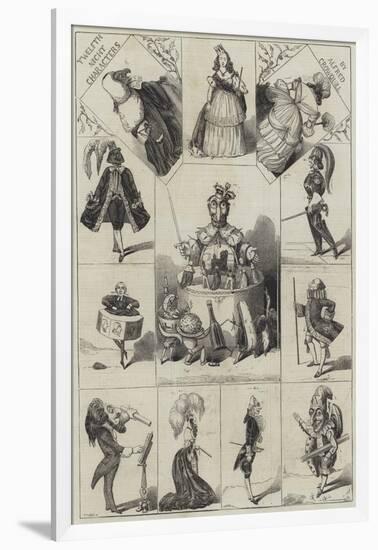 Twelfth Night Characters-Alfred Crowquill-Framed Giclee Print