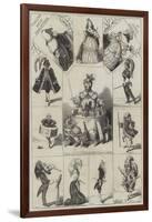 Twelfth Night Characters-Alfred Crowquill-Framed Giclee Print