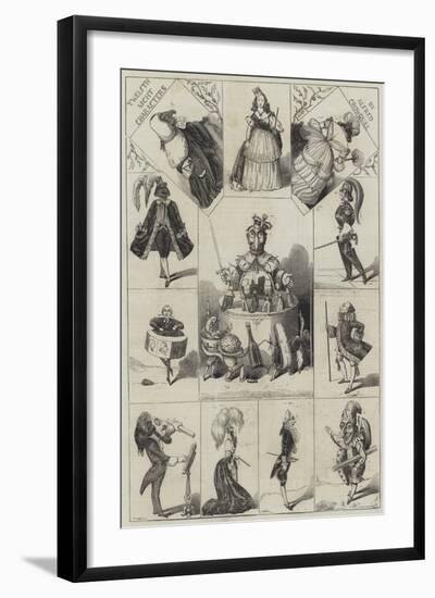 Twelfth Night Characters-Alfred Crowquill-Framed Giclee Print