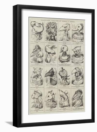 Twelfth-Night Characters-null-Framed Giclee Print