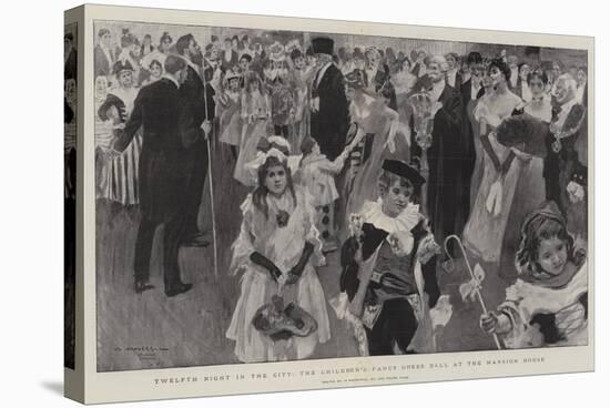 Twelfth Night in the City, the Children's Fancy Dress Ball at the Mansion House-William Hatherell-Stretched Canvas