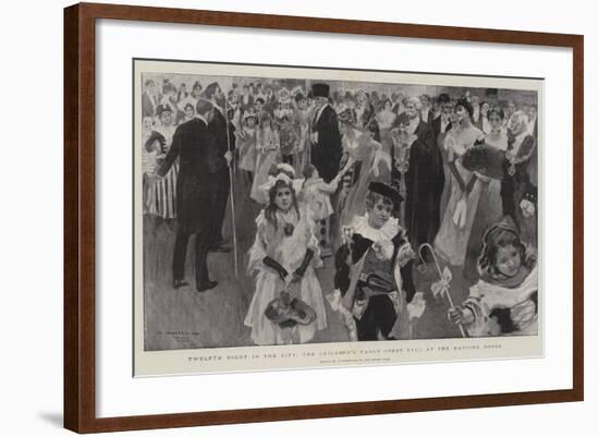 Twelfth Night in the City, the Children's Fancy Dress Ball at the Mansion House-William Hatherell-Framed Giclee Print