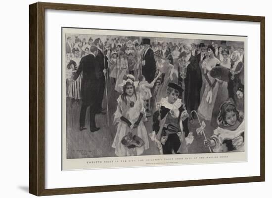 Twelfth Night in the City, the Children's Fancy Dress Ball at the Mansion House-William Hatherell-Framed Giclee Print