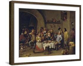 Twelfth Night Party, 1650-1660-David Teniers the Younger-Framed Giclee Print