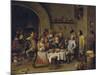 Twelfth Night Party, 1650-1660-David Teniers the Younger-Mounted Giclee Print