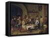 Twelfth Night Party, 1650-1660-David Teniers the Younger-Framed Stretched Canvas