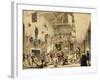 Twelfth Night Revels in the Great Hall, Haddon Hall, Architecture of the Middle Ages, 1838-Joseph Nash-Framed Giclee Print