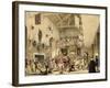 Twelfth Night Revels in the Great Hall, Haddon Hall, Architecture of the Middle Ages, 1838-Joseph Nash-Framed Giclee Print