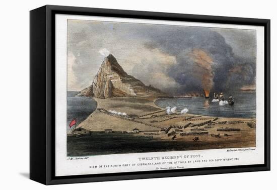 Twelfth Regiment of Foot, the North Part of Gibraltar, 13th and 14th September 1782-Madeley-Framed Stretched Canvas