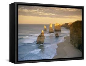 Twelve Apostles Along the Coast on the Great Ocean Road in Victoria, Australia, Pacific-Gavin Hellier-Framed Stretched Canvas