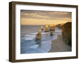 Twelve Apostles Along the Coast on the Great Ocean Road in Victoria, Australia, Pacific-Gavin Hellier-Framed Photographic Print