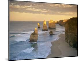 Twelve Apostles Along the Coast on the Great Ocean Road in Victoria, Australia, Pacific-Gavin Hellier-Mounted Photographic Print