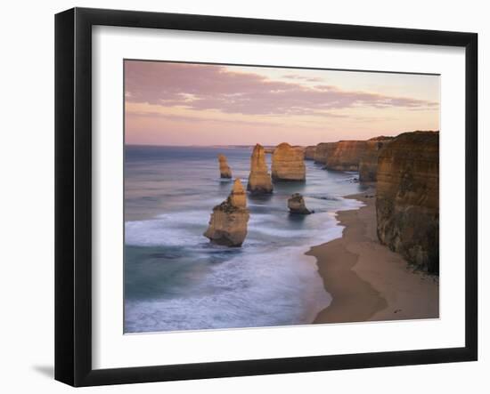 Twelve Apostles Along the Coast on the Great Ocean Road in Victoria, Australia, Pacific-Gavin Hellier-Framed Photographic Print