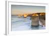 Twelve Apostles at Dawn, Port Campbell National Park, Great Ocean Road, Victoria, Australia-Ian Trower-Framed Photographic Print