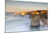 Twelve Apostles at Dawn, Port Campbell National Park, Great Ocean Road, Victoria, Australia-Ian Trower-Mounted Photographic Print