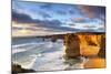 Twelve Apostles at Sunset.  Great Ocean Road, Victoria, Australia.-Robyn Mackenzie-Mounted Photographic Print