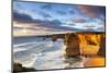 Twelve Apostles at Sunset.  Great Ocean Road, Victoria, Australia.-Robyn Mackenzie-Mounted Photographic Print