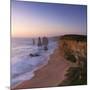 Twelve Apostles at Sunset, Port Campbell National Park, Great Ocean Road, Victoria, Australia-Ian Trower-Mounted Photographic Print