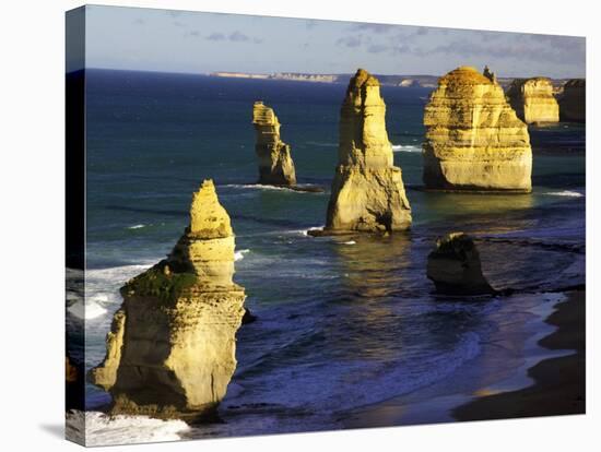 Twelve Apostles, Port Campbell National Park, Great Ocean Road, Victoria, Australia-David Wall-Stretched Canvas