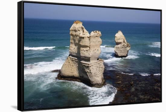 Twelve Apostles Sea Stacks Near Gibsons Steps in Australia-Paul Souders-Framed Stretched Canvas