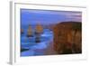 Twelve Apostles Sunset Sandstone Rock Formations-null-Framed Photographic Print