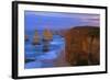 Twelve Apostles Sunset Sandstone Rock Formations-null-Framed Photographic Print