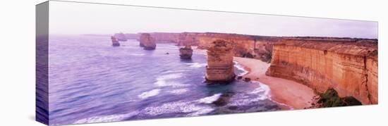 Twelve Apostles, Tasman Sea, New South Wales, United Kingdom, Australia-null-Stretched Canvas