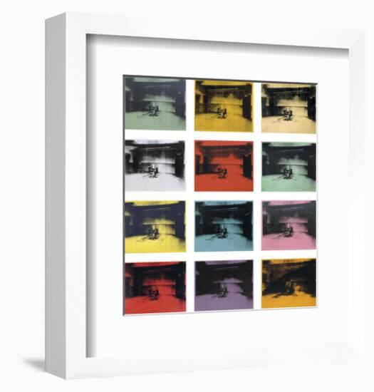 Twelve Electric Chairs, 1964/65-Andy Warhol-Framed Giclee Print