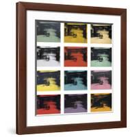Twelve Electric Chairs, 1964/65-Andy Warhol-Framed Giclee Print