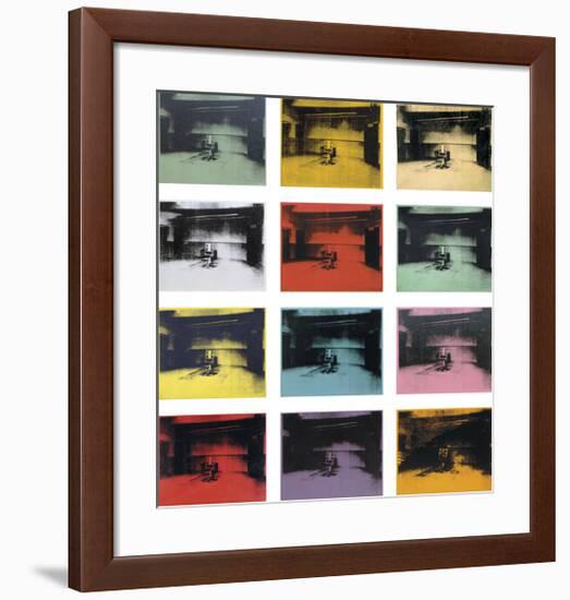 Twelve Electric Chairs, 1964/65-Andy Warhol-Framed Giclee Print