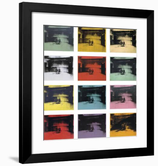 Twelve Electric Chairs, 1964/65-Andy Warhol-Framed Giclee Print