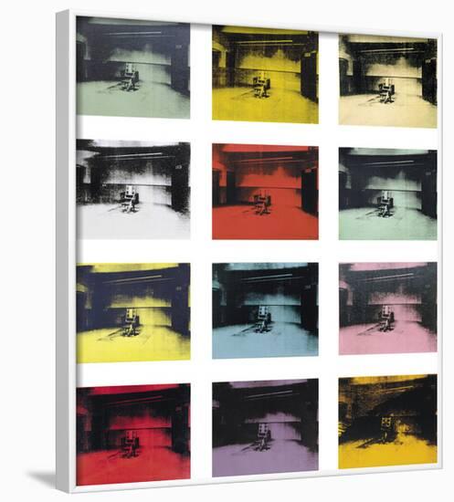 Twelve Electric Chairs, c.1964/65-Andy Warhol-Framed Art Print