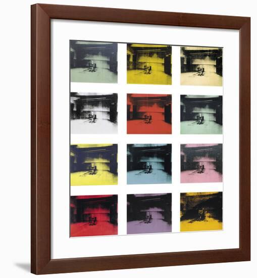 Twelve Electric Chairs, c.1964/65-Andy Warhol-Framed Art Print