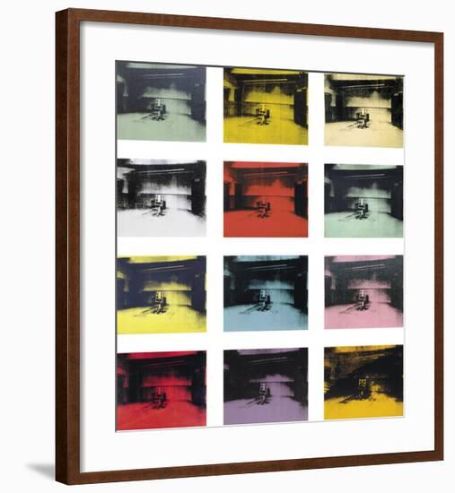 Twelve Electric Chairs, c.1964/65-Andy Warhol-Framed Art Print