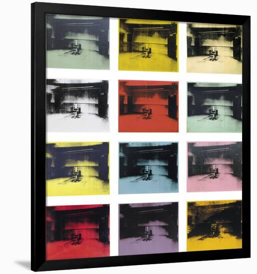 Twelve Electric Chairs, c.1964/65-Andy Warhol-Framed Art Print