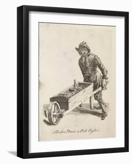 Twelve Pence a Peck Oysters, Cries of London, C1688-Marcellus Laroon-Framed Giclee Print