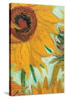 Twelve Sunflowers (detail)-Vincent van Gogh-Stretched Canvas