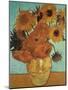 Twelve Sunflowers on Blue, c.1888-Vincent van Gogh-Mounted Art Print