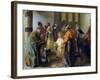 Twelve-Year Old Jesus in the Temple, 1851-Adolph von Menzel-Framed Giclee Print