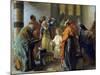 Twelve-Year Old Jesus in the Temple, 1851-Adolph von Menzel-Mounted Giclee Print