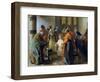 Twelve-Year Old Jesus in the Temple, 1851-Adolph von Menzel-Framed Giclee Print