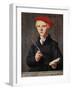 Twelve Year Old Schoolboy, 1531, Painting by Jan Van Scorel (1495-1562), Oil on Panel, 465X35 Cm-null-Framed Giclee Print